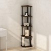 Furinno Turn-N-Tube 5 Tier Freestanding Corner Display Rack Shelving Unit,