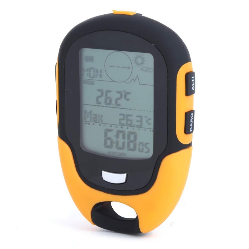 FR500 Outdoor Altimeter Multifunctional Car Altimeter Barometer Thermometer Hygrometer Compass