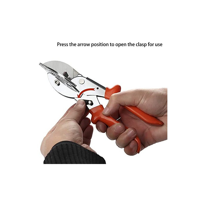 Multi Angle Miter Shear Cutter Hand Tools,45-135 Degree Adjustable Angle