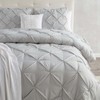 Nestl Light Grey Duvet Cover King Size - Pintuck King