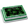 Weed Leaf - Edible Cake Topper - 7.5" x 10"