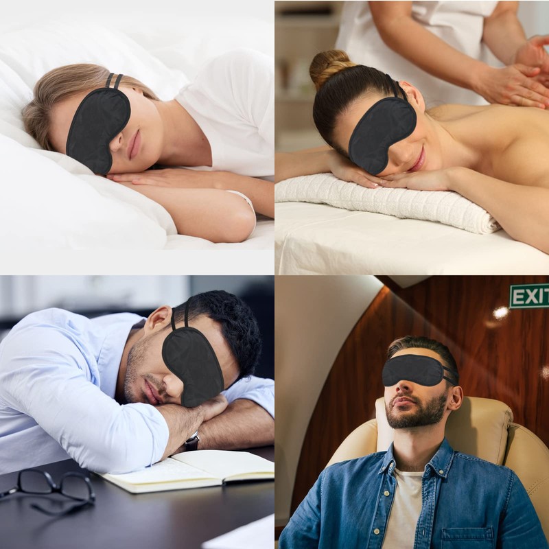 40 Pack Sleep Eye Mask for Men Women Kids, Individual