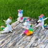 Mood Lab Miniature Unicorn Figurines Set - Funny Mini Statue