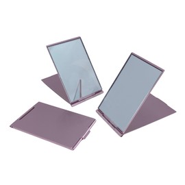 JENOSSCOM Mirror for Men, Black, Travel Makeup Mirror for Handbag Pocket Wallet, Portable Double-Sided Magnifying Cosmetic Mirror for Daily