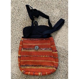 Venus Imports Crossbody Boho Purse Messenger Bag Handmade in Nepal Venus Imports Orange /Multi
