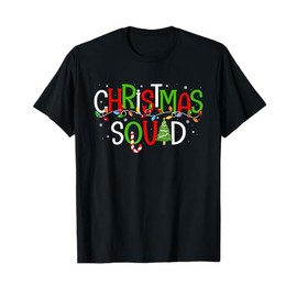 Christmas Squad Matching Family Group Santa Elf Squad Xmas T-Shirt
