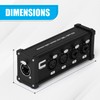 COLUBER CABLE 4-Channel Audio Signal Extender Box – XLR, DMX,