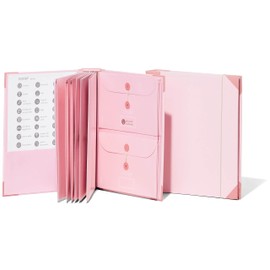 Savor | 2025 Edition The Folio™ Document Organizer | Custom Dyed Cloth-Bound Expanding File for Important Papers, Passports, Birth Certificates & More | Ideal for Home Organization & Graduation Gift