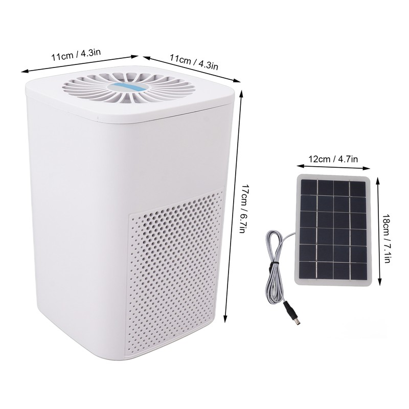 Solar Air Purifier Car Air Purifier Freshener Cleaner with 50W