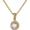 LuckyLy Collares para Mujer Baño Oro 14K Zirconia Cúbica, Regalos