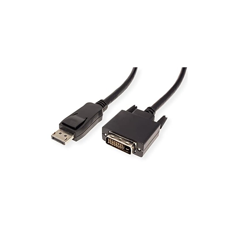 VALUE DisplayPort Kabel DP ST - DVI-D ST, schwarz, 2