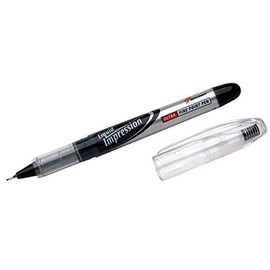 AbilityOne - 7520015194373 - Liquid Impression Porous Point Pen - Ultra-Fine Point - Black Ink - 12 units