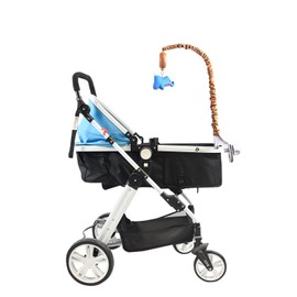 Crib Mobile Arm with Music Box - Imitation Wood - 24 Inch Mobile Arm for Crib - Crib Mobile Motor Battery Operated - Volume Control - 12 Lullabies - Crib Toys Attachments - Holder for DIY Clamp Mobile