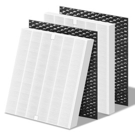 SwellV AP-1512HHS Replacement Filter for Coway, Compatible with Coway Airmega AP1512HHS, AP1512HH and 200M Air Purifiers (2 Filters + 2 Carbon Pre-Filters)