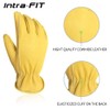 Intra-FIT Cowhide Leather Garden Gloves, Water-Resistant, Perfect for Garden work/Household