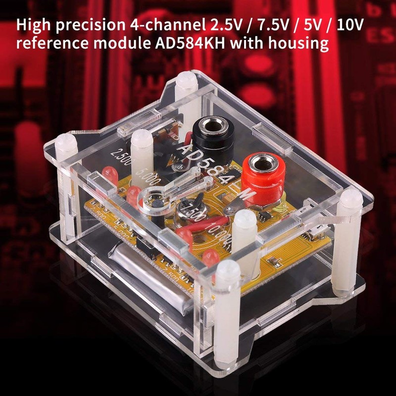 High Precision Voltage Reference Module,AD584KH 4-Channel 2.5V/7.5V/5V/10V Voltage Reference Module