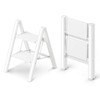 GameGem 2 Step Ladder, Folding Step Stool with Wider Pedal,