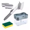 Maluk Store Kit Limpieza Cocina Dispensador Jabón Cepillo Esponja
