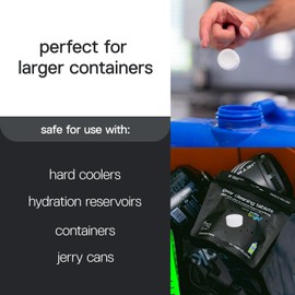 Gear Cleaning Tablets by Bottle Bright - EPA Safer Choice Certified - Hydration Reservoir, Large Container & Water Storage System Cleaner - 20 Tab Pack