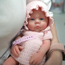 12" Girl Reborn Baby Dolls, Baby Dolls, Reborn Baby Dolls Silicone Full Body, Silicone Baby Doll, Bebe Reborn De Silicona, My Mini Baby, Silicone Baby, Full Silicone Baby Doll, Silicone Baby Dolls