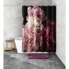 Kleine Wolke Shower Curtain Textile Rosemarie in Bordeaux with 180