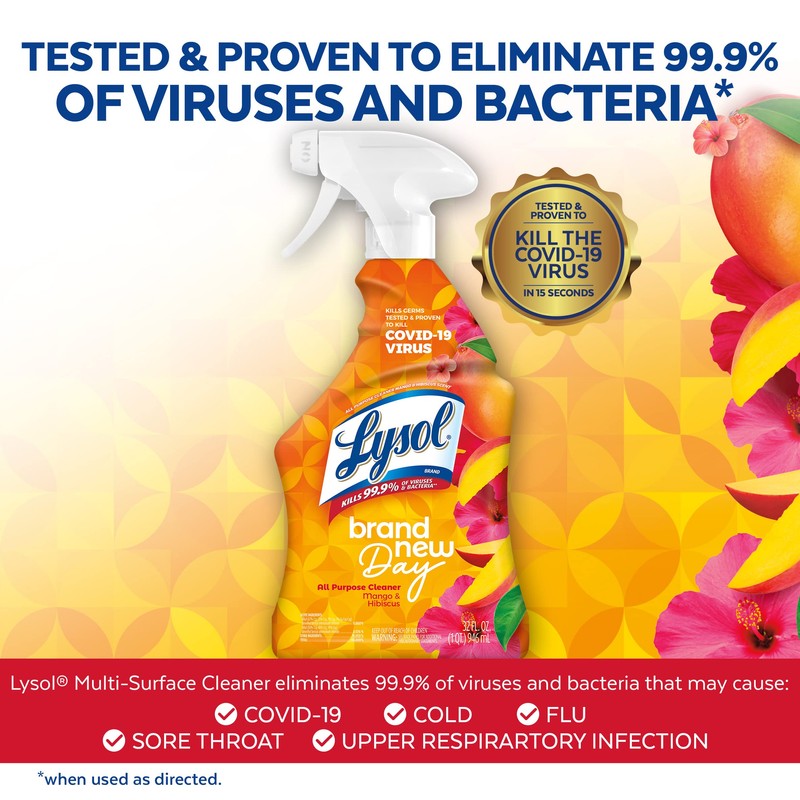 Lysol Lysol All-Purpose Cleaner, Sanitizing and Disinfecting Spray, To Clean