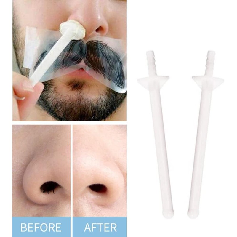 zalati Nose Waxing Kit 50pcs Disposable Nose Hair Removal Sticks