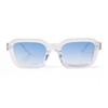 ADE WU Trendy Square Sunglasses for Women Men, Retro 70s