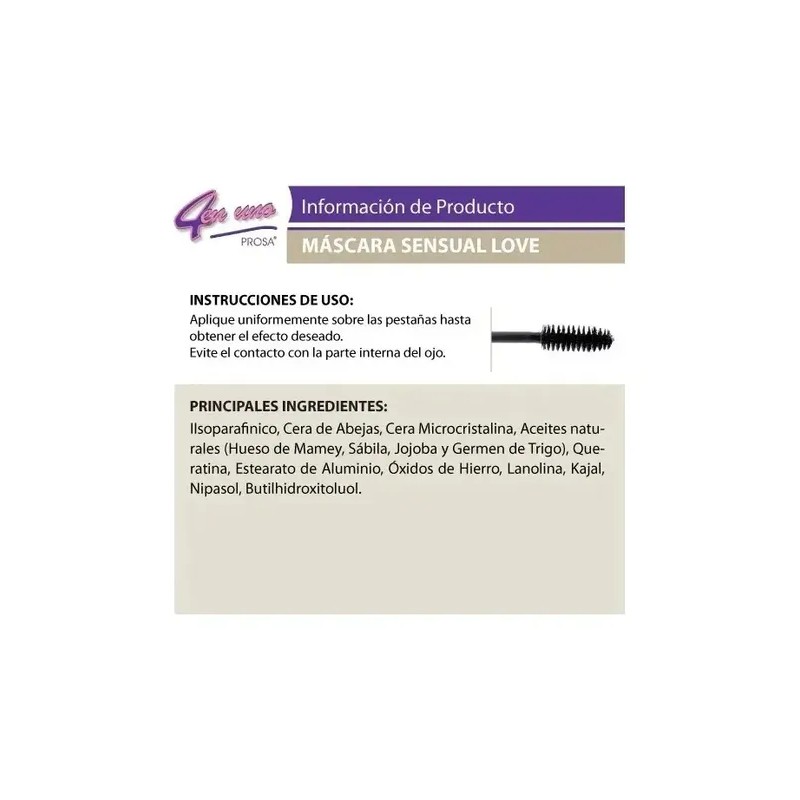 2 Pzs. Rimel Mascara Pestañas Prosa Love 4 En 1