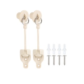 New Bungee kit + end caps Universal Replacement Mounting Brackets of Exterior Sun Shades Outdoor/Indoor Roller up Blinds (Beige, 1pack)