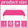 Tablecloth, pink, 137 x 274 cm, disposable tablecloth, plastic tablecloth,