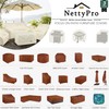 NettyPro Fire Pit Cover Rectangular 52 inch Waterproof Heavy Duty