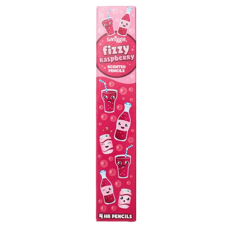 Smiggle Pencils x 4 Pack Scented HB Wooden With Eraser