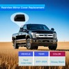 TKPUFR Glossy Black Direct Replacement Side Mirror Covers Cap Compatible