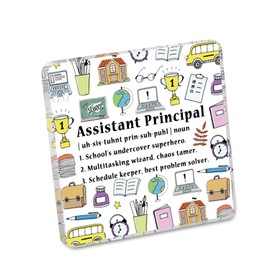 MAOFAED Assistant Principal Gift, Office Desk Decor for Teacher, Assistant Principal Appreciation Gift(assistantPrincipalNounCA)