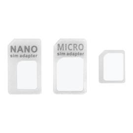 Nicear SIM Card Adapter 4 in 1 Pack Standard SIM Card Adapter with Eject Pin for Mobile Phones