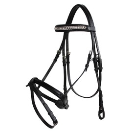 CHALLENGER English All-Purpose Trail Pleasure Leather Bridle Reins 805EB07
