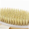 Baluue Bristle Shower Brush for Body Massage Wooden Frame Back