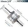 MINOOM Fuel Check Valve One Way Inline Non Return Diesel