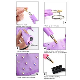 Hot Fix Applicator DIY Set Hot Rhinestone Crystal Machine Crafts on Clothes Shoes and Jeans