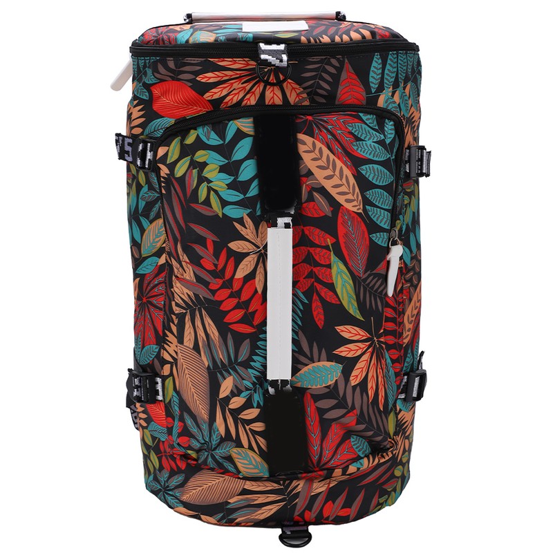 Printed Backpack Polyester Large Capacity Multifunctional Outdoor Leisure Travel BagRed