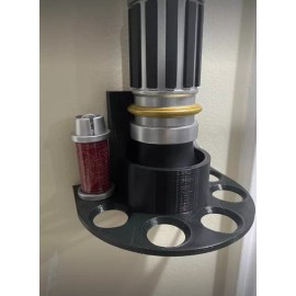 Lightsaber Wall Mount Holder  Savi's Workshop Holds 6 Kyber Crystal Containers