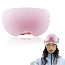 WEESTAAMO Ski Goggles Protective Cover Made of Microfibre, Ski Goggle Cover, Goggle Protective Cover, Protects Against Scratches, Unisex (One Size) (Pink)