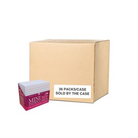 Roaring Spring Mini Index Cards 3"x2.5", 200 Count Per Set, 100# White Single Sided Ruled Paper, In Convent Tray Holder, Blank on Back (Pack of 36)