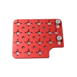 HangTon Camera Cheese Plate Side Mounting for ARRI ALEXA Mini LF Teradek Vaxis Rig Wireless Receiver Follow Focus Motor with 3/8" 1/4" Thread (Red)