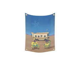 Sponge Poster meme for Breaking Bad Funny Cartoon Flag 3x5 Feet Funny Meme Banner Wall Hanging Tapestries for College Dorm Room Decoration Guys Indoor Inside Wall Fun Tapestry Hangings