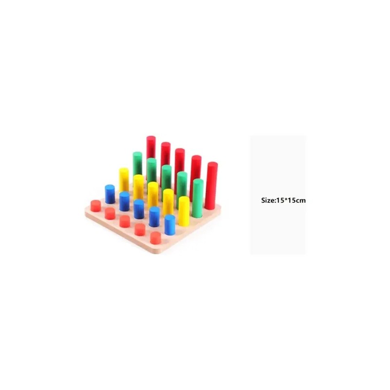 Clasificador De Cilindros Montessori Material Didactico Niño