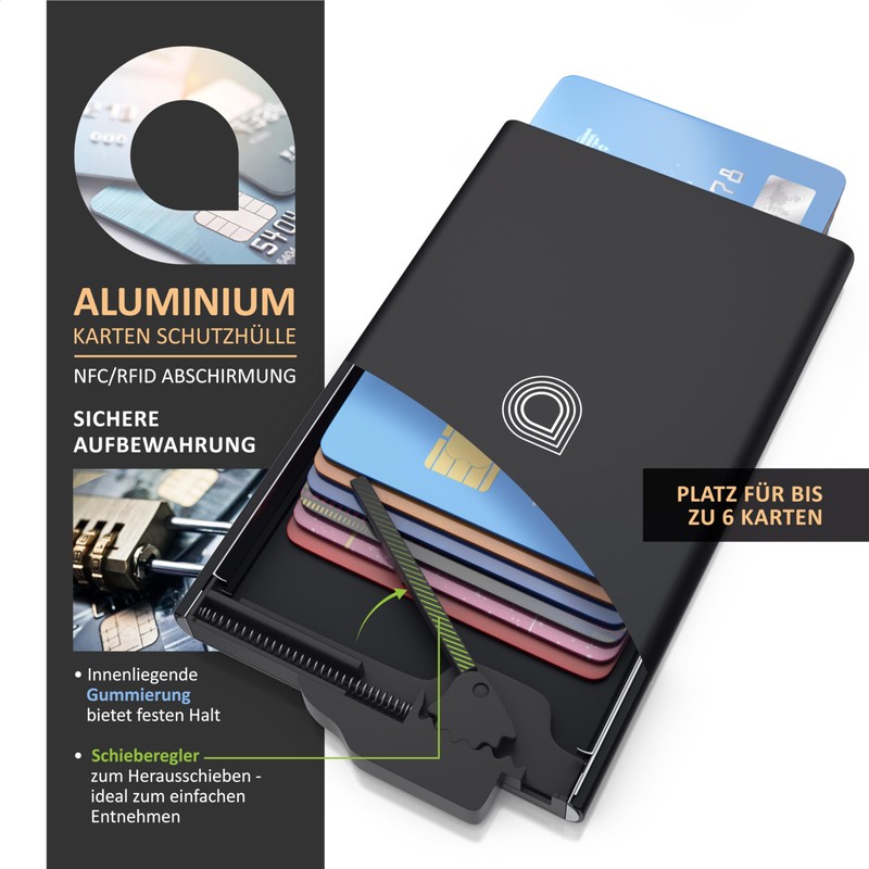 CSL RFID Blocker Card Case - Aluminium Protective Credit Card