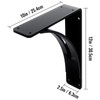 HomiShare 2Pcs Heavy Duty Shelf Brackets 10 x 12 x