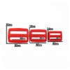 GreatRise Pack of 50 Colourful Tri Glide Sliders Plastic Ladder